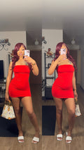 Shape Me Up Tube Dress! (Red)